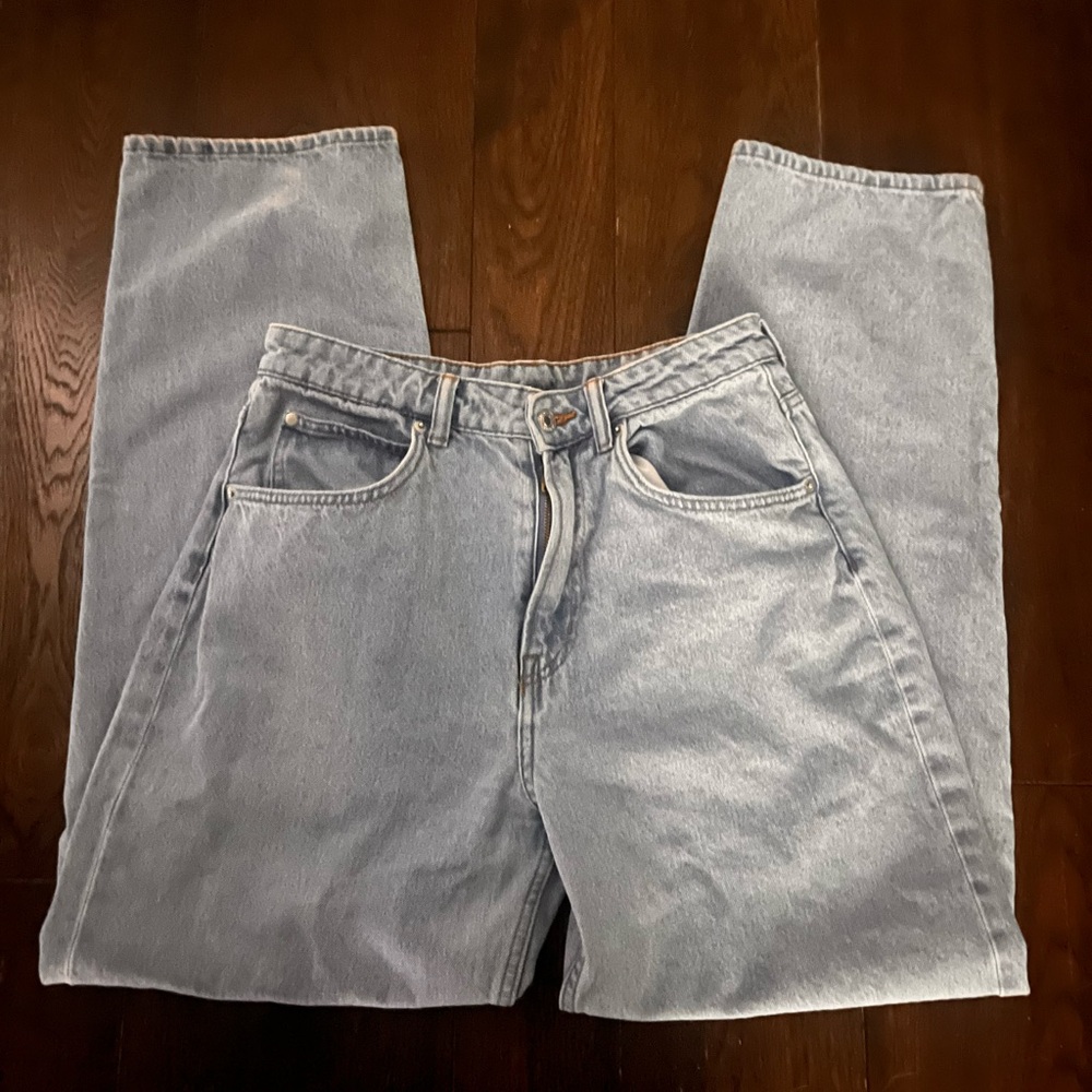 &Denim Ultra High Waist Baggy Jeans